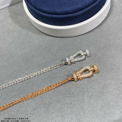 [：Polaidi Jewelry]ホースシューダイヤモンドチェーンロープブレスレット（スモール）