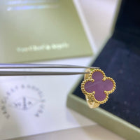 [Polaidi Jewelry ]CLOVER  PURPLE VIOLET RING