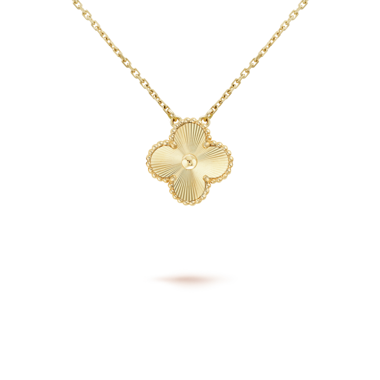 [Polaidi Jewelry]CLOVER 15MM LASER NECKLACE