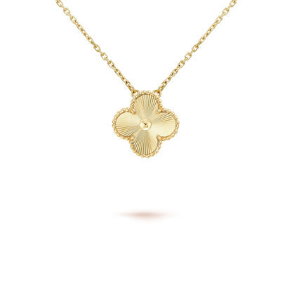 [Polaidi Jewelry]CLOVER 15MM LASER NECKLACE