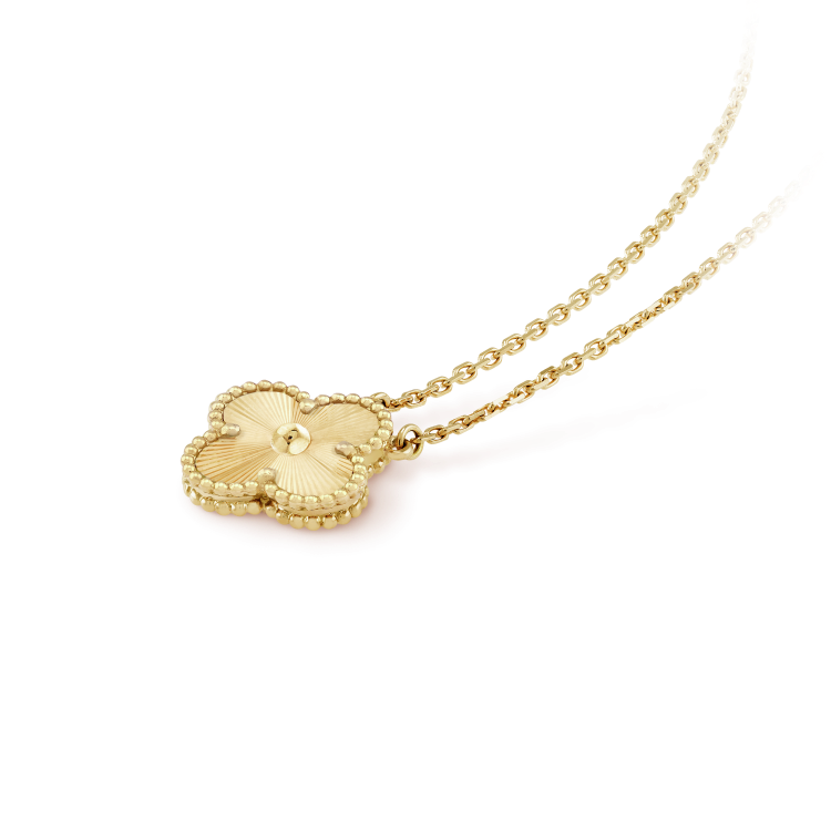[Polaidi Jewelry]CLOVER 15MM LASER NECKLACE