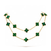 [Polaidi Jewelry ]CLOVER 20 MOTIFS MALACHITE GOLD