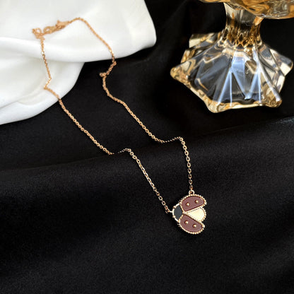 [Polaidi Jewelry]LUCKY  CARNELIANS LADYBUG NECKLACE