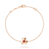 [Polaidi Jewelry ]FRIVOLE GOLD FLOWER PINK MALACHITE BRACELET