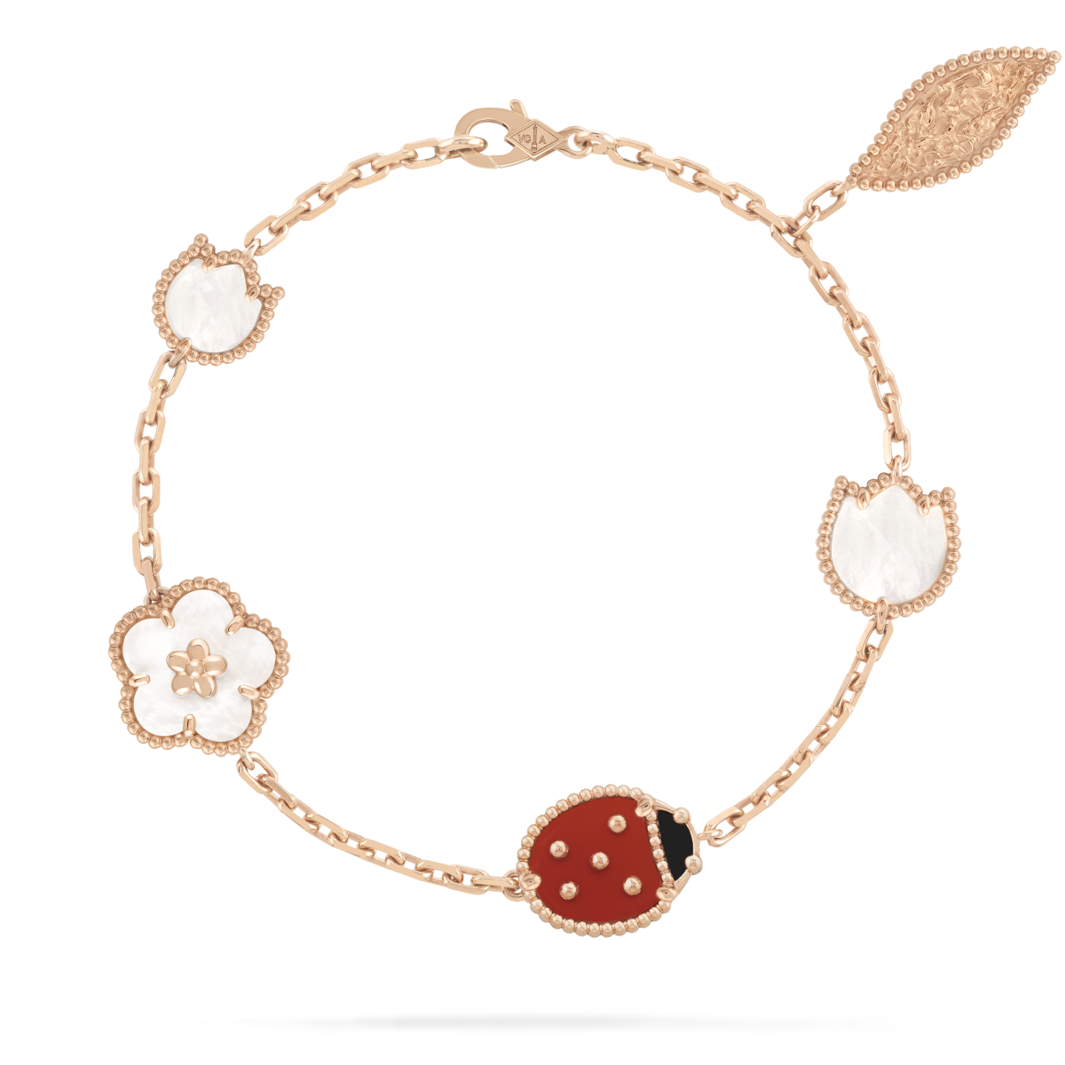 [：Polaidi Jewelry]ラッキー スプリング 5モチーフ ブレスレット