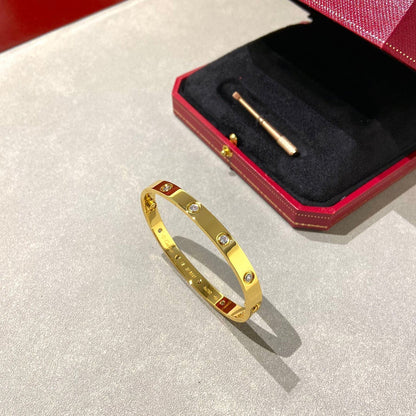 [：Polaidi Jewelry]LOVE BRACELET 6.1MM 10 DIAMONDS