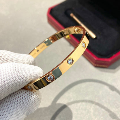 [Polaidi Jewelry]LOVE BRACELET 6.1MM 10 DIAMONDS