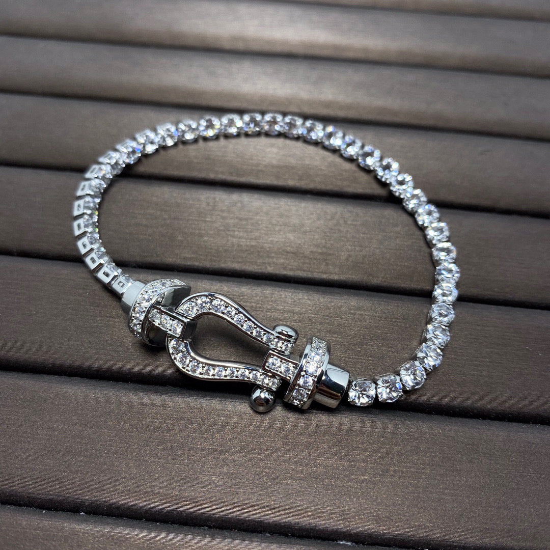 [Polaidi Jewelry]FORCE  HORSESHOE  DIAMOND TENNIS BRACELET