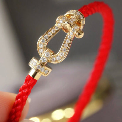 [：Polaidi Jewelry]FORCE ラージホースシュー フルダイヤモンドブレスレット シルバー