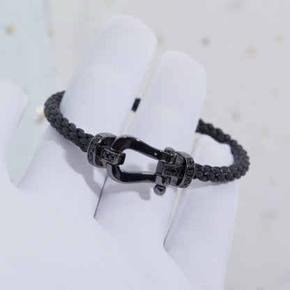 [：Polaidi Jewelry]FORCE LARGE SERIES HORSESHOE BLACK SAMURAI BRACELET