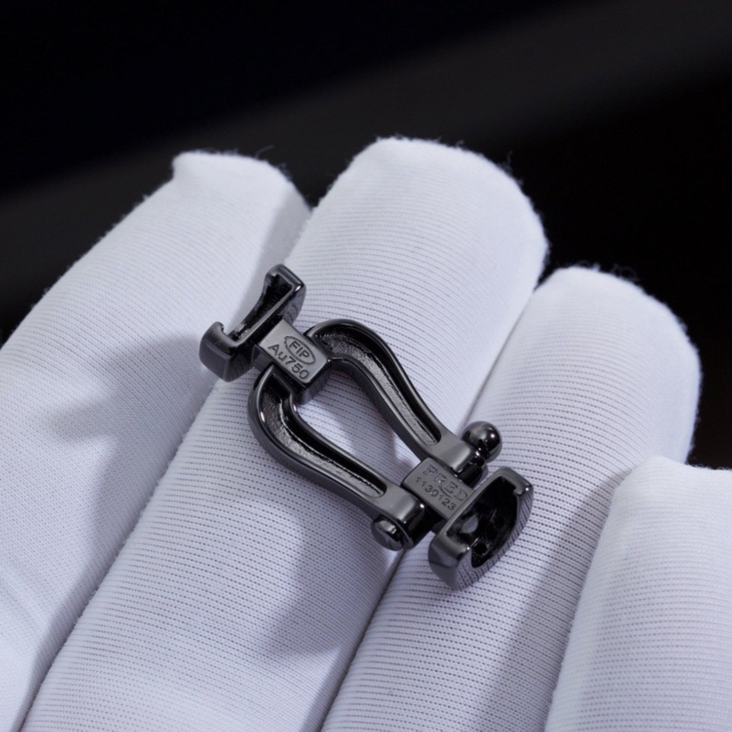 [：Polaidi Jewelry]FORCE LARGE SERIES HORSESHOE BLACK SAMURAI BRACELET