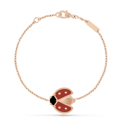 [：Polaidi Jewelry]LUCKY SPRING 1 MOTIF PINK GOLD BRACELET