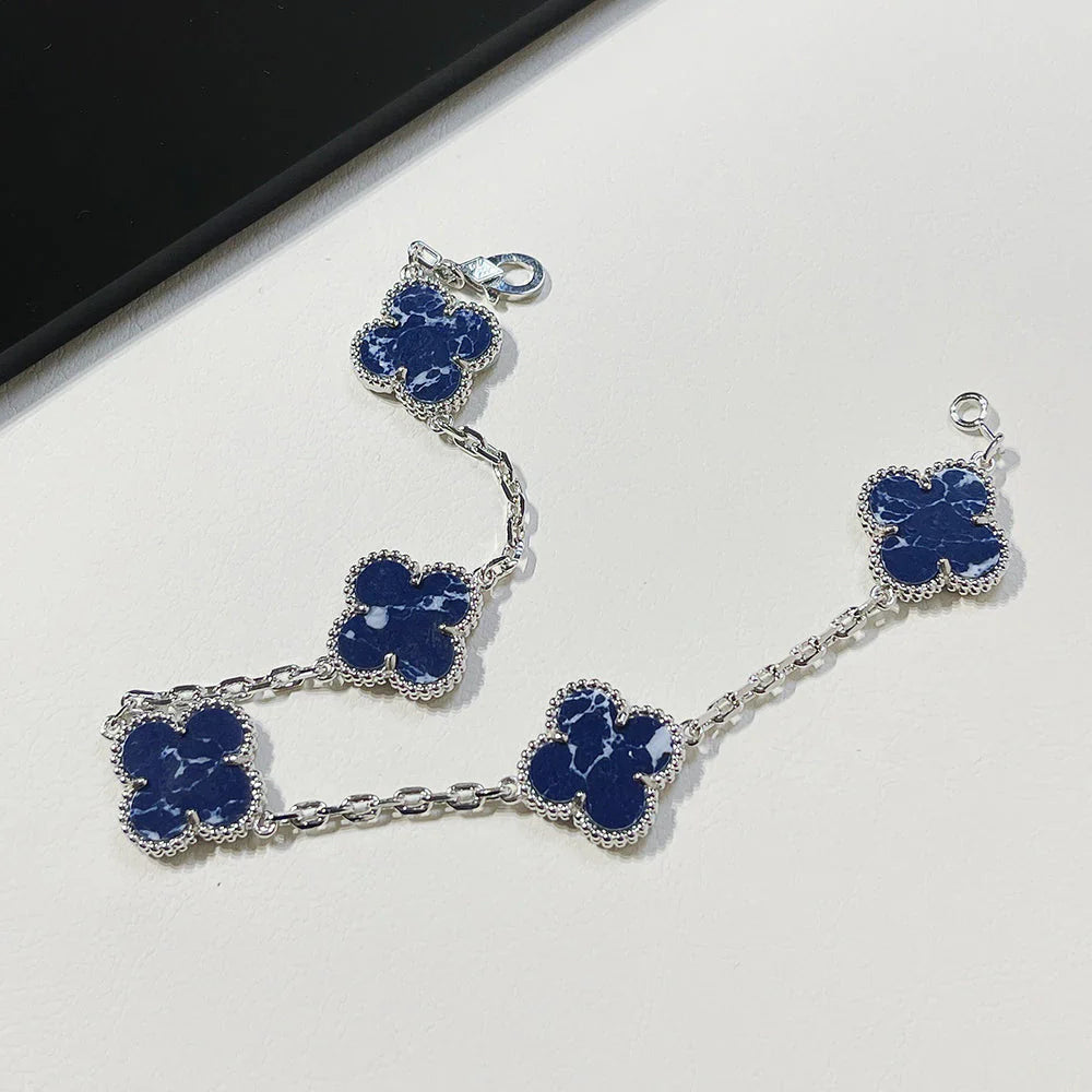 [Polaidi Jewelry]CLOVER 5 MOTIF PIETERSITE BRACELET COLLECTION