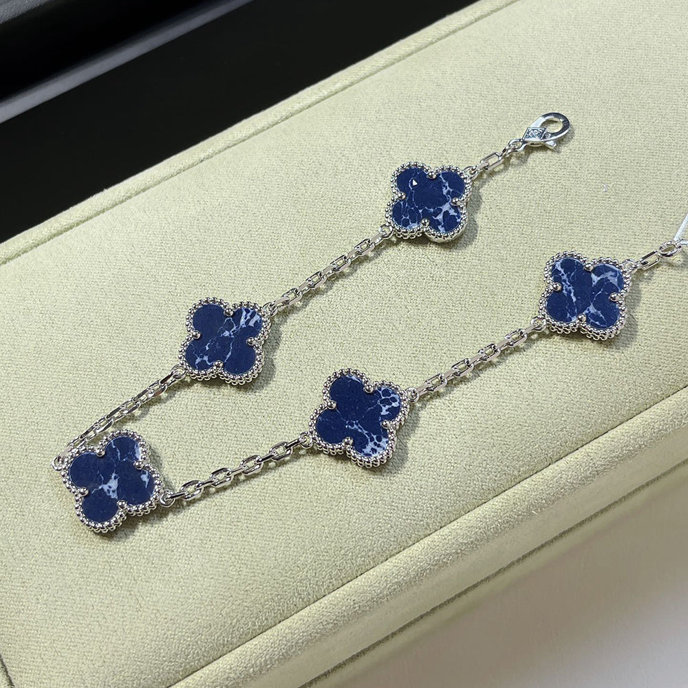 [Polaidi Jewelry]CLOVER 5 MOTIF PIETERSITE BRACELET COLLECTION