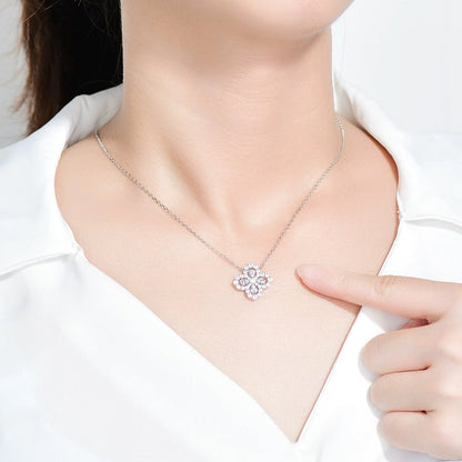 [：Polaidi Jewelry]LOOP NECKLACE FULL MOTIF DIAMOND 16MM MULTIPLE COLORS