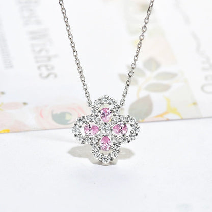 [：Polaidi Jewelry]LOOP NECKLACE FULL MOTIF DIAMOND 16MM MULTIPLE COLORS