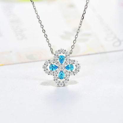 [：Polaidi Jewelry]LOOP NECKLACE FULL MOTIF DIAMOND 16MM MULTIPLE COLORS