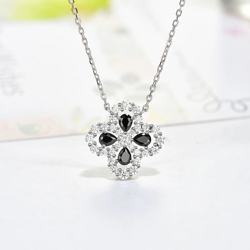 [：Polaidi Jewelry]LOOP NECKLACE FULL MOTIF DIAMOND 16MM MULTIPLE COLORS