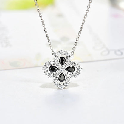 [：Polaidi Jewelry]LOOP NECKLACE FULL MOTIF DIAMOND 16MM MULTIPLE COLORS
