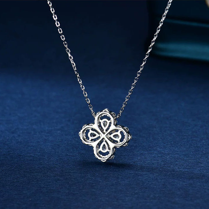 [：Polaidi Jewelry]LOOP NECKLACE FULL MOTIF DIAMOND 16MM MULTIPLE COLORS