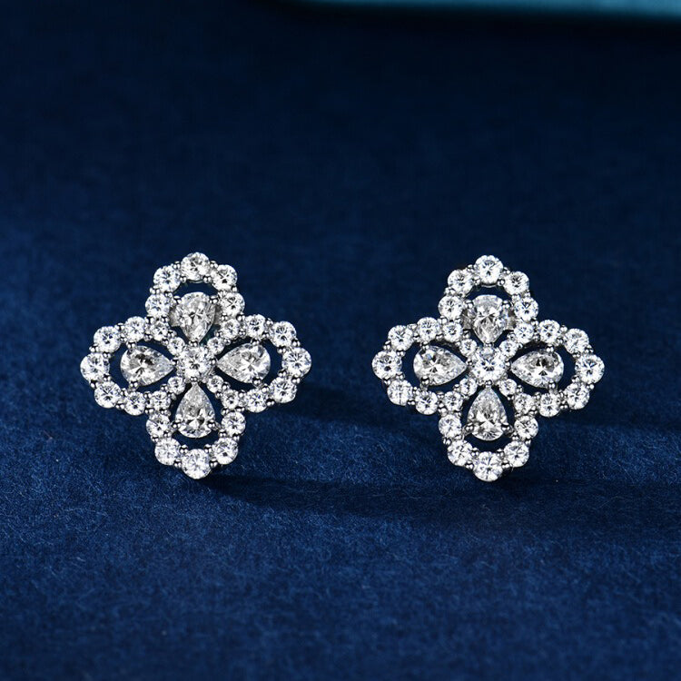 [Polaidi Jewelry]LOOP EARRINGS FULL MOTIF DIAMOND 16MM