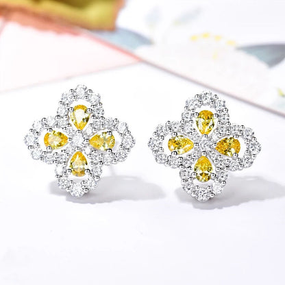 [：Polaidi Jewelry]LOOP EARRINGS FULL MOTIF DIAMOND 16MM