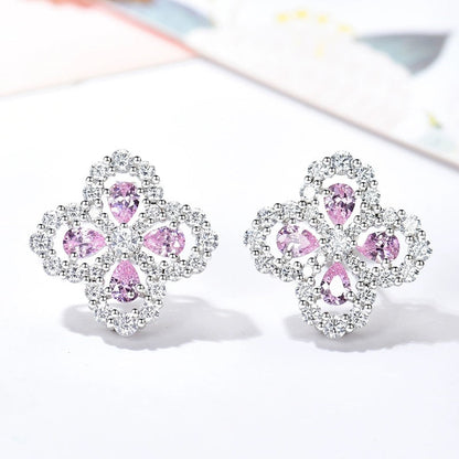 [Polaidi Jewelry]LOOP EARRINGS FULL MOTIF DIAMOND 16MM