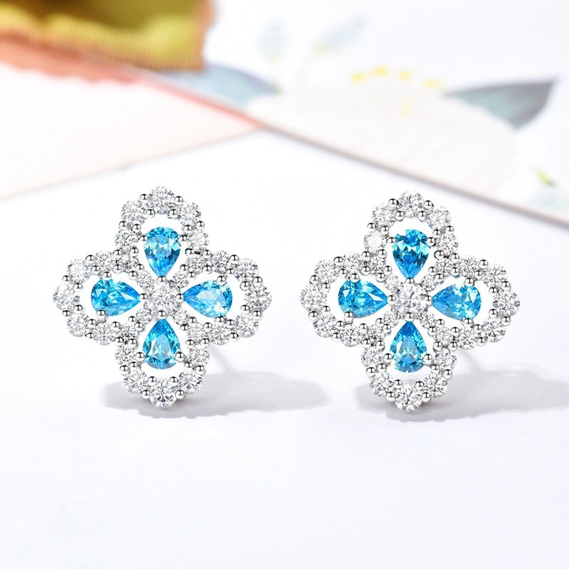 [Polaidi Jewelry]LOOP EARRINGS FULL MOTIF DIAMOND 16MM