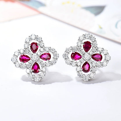 [Polaidi Jewelry]LOOP EARRINGS FULL MOTIF DIAMOND 16MM