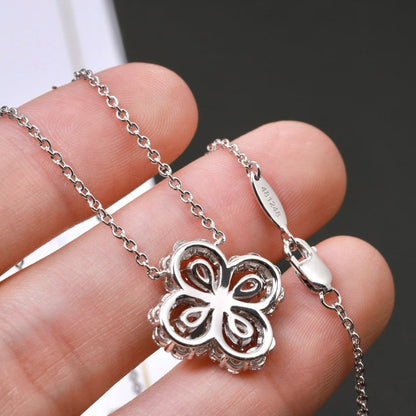 [：Polaidi Jewelry]LOOP NECKLACE FULL MOTIF DIAMOND 16MM MULTIPLE COLORS