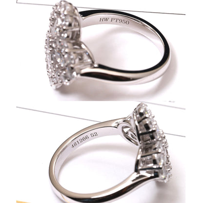 [Polaidi Jewelry]LOOP RING FULL MOTIF DIAMOND 16MM SILVE