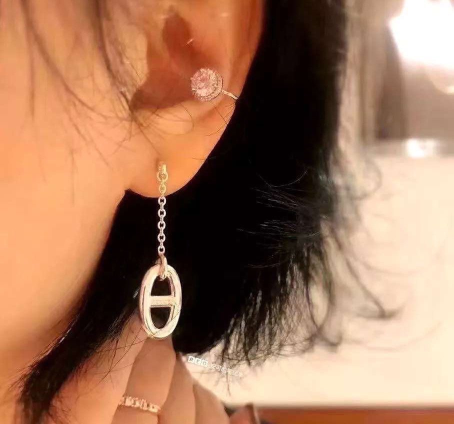 [：Polaidi Jewelry]チェーン タッセル イヤリング