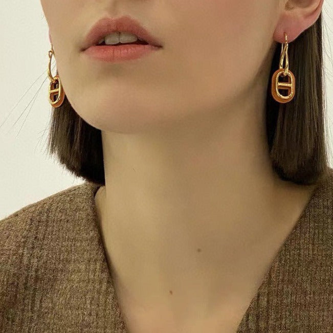 [Polaidi Jewelry]HM O'MAILLON GOLD EARRINGS