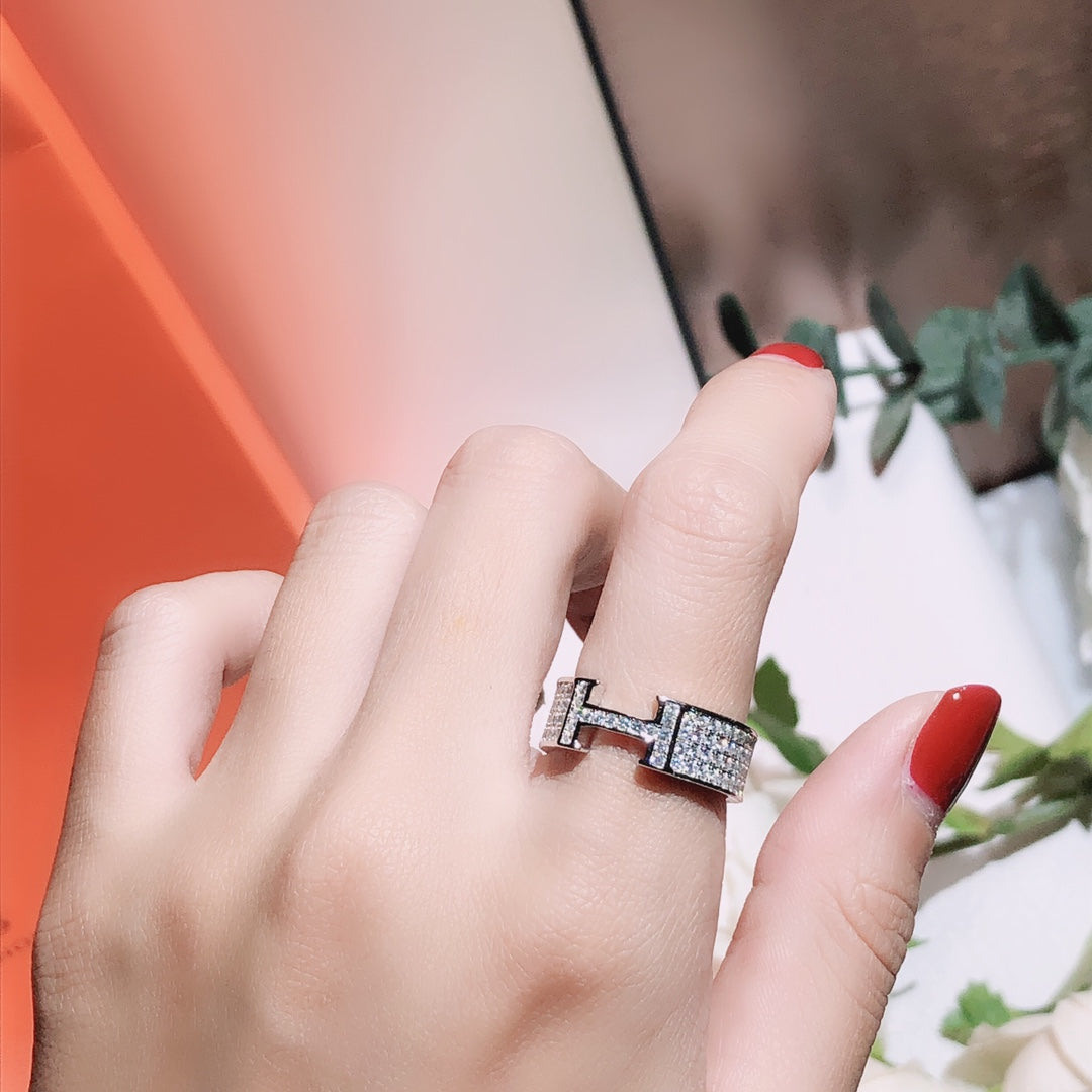 [Polaidi Jewelry]H RING FULL DIAMOND