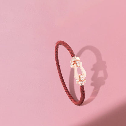 [：Polaidi Jewelry]FORCE 10 HALF DIAMOND PINK GOLD RED CORDERI LARGE AND MEDIUM MODEL