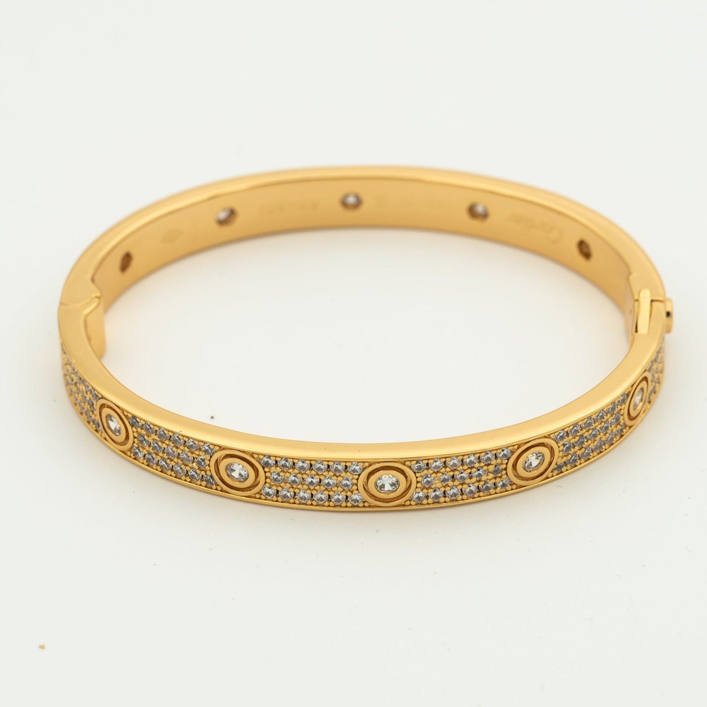 [Polaidi Jewelry]LOVE BRACELET 6.1MM DIAMOND-PAVED 10 BIG DIAMONDS