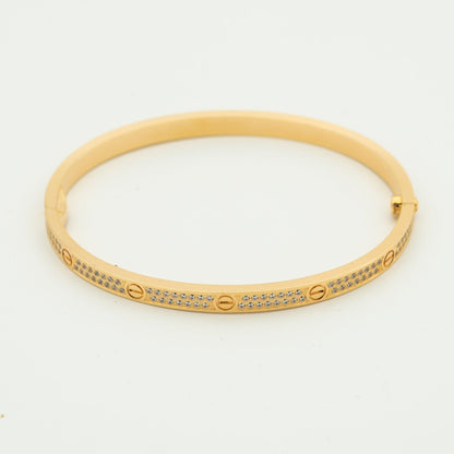 [Polaidi Jewelry]LOVE BRACELET 3.65MM DIAMOND-PAVED