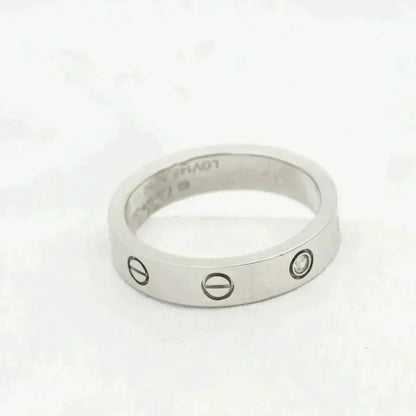 [Polaidi Jewelry]LOVE RING 4MM 1 DIAMOND SILVER