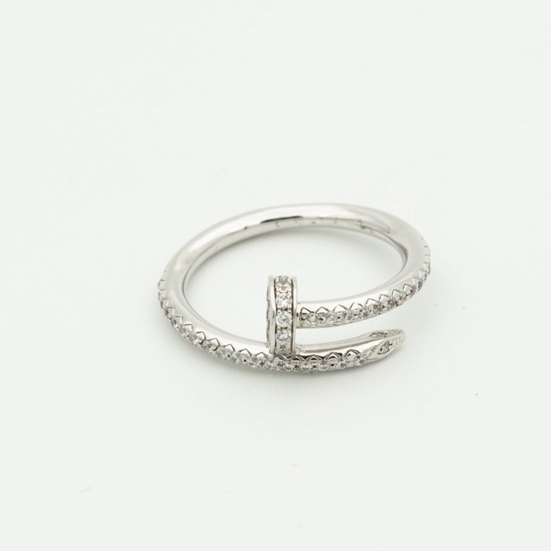 [：Polaidi Jewelry]JUSTE RING 1.8MM SILVER DIAMONDS