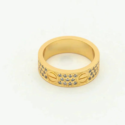 [Polaidi Jewelry]LOVE RING 5.5MM DIAMONDS PAVED