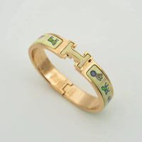 [Polaidi Jewelry ]H PINK GOLD BRACELET CREAM CERAMIC