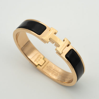 [Polaidi Jewelry]H BLACK BRACELET