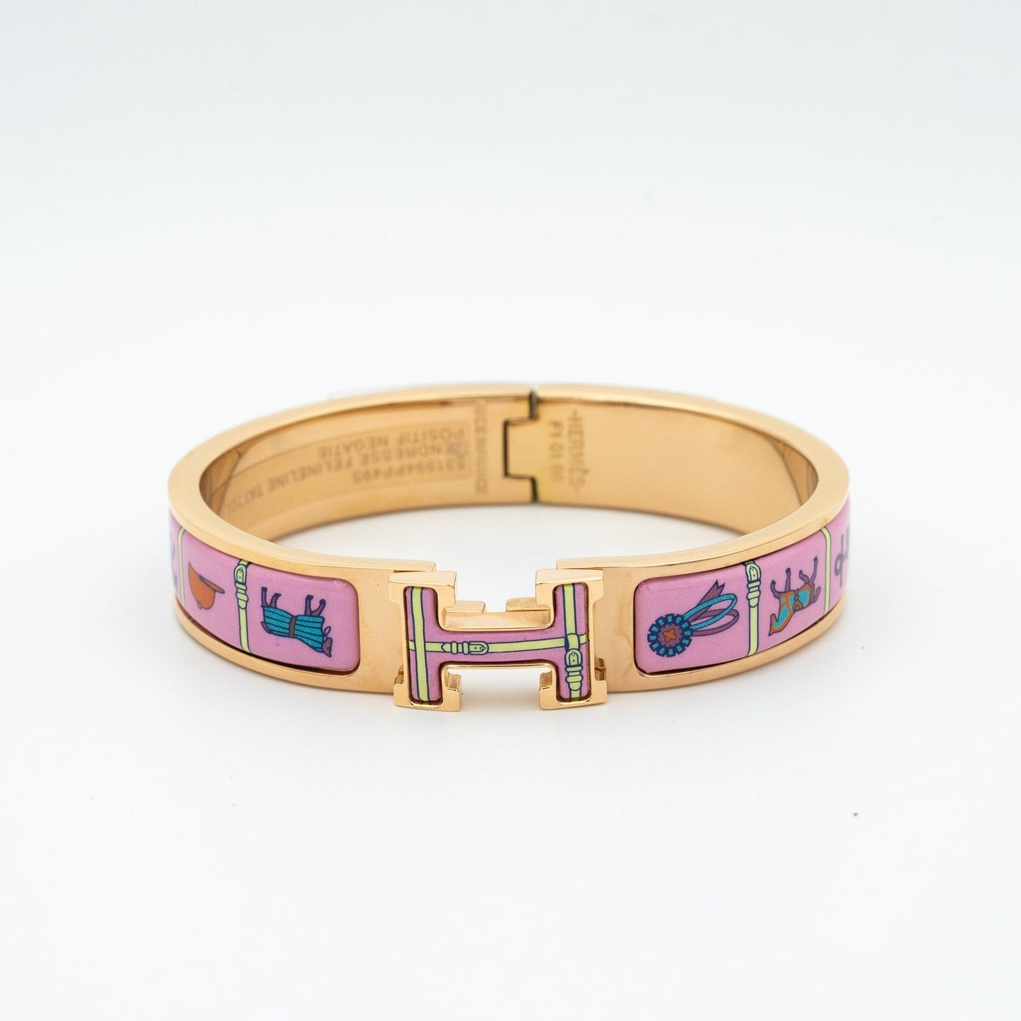[Polaidi Jewelry]H PINK GOLD BRACELET PINK CERAMIC