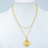 [Polaidi Jewelry ]CLOVER 25MM PEDANT NECKLACE GOLD