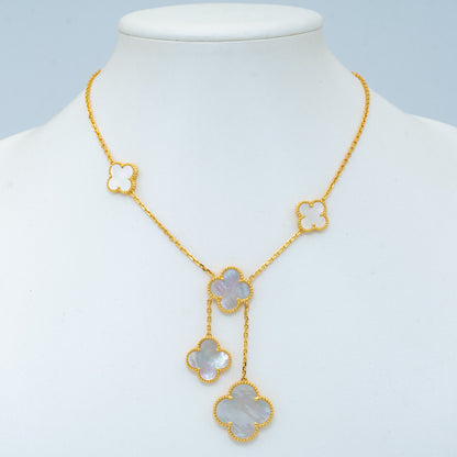 [Polaidi Jewelry]CLOVER MOTHER OF PEARL NECKLACE 6 MOTIF