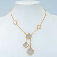 [Polaidi Jewelry ]CLOVER MOTHER OF PEARL NECKLACE 6 MOTIF