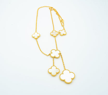 [Polaidi Jewelry]CLOVER MOTHER OF PEARL NECKLACE 6 MOTIF