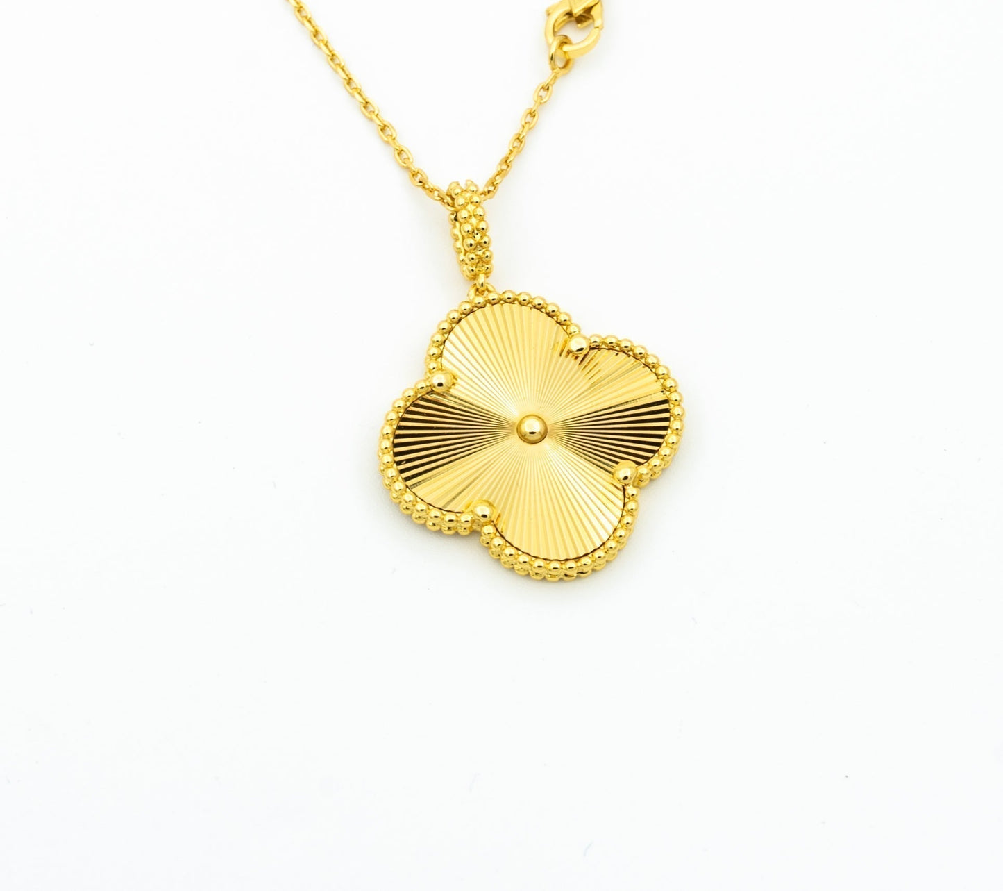 [Polaidi Jewelry]CLOVER 25MM PEDANT NECKLACE GOLD