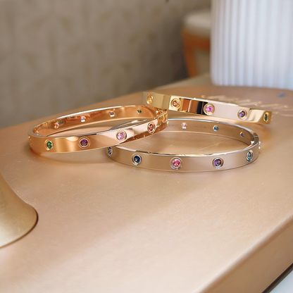 [Polaidi Jewelry]2026 RAINBOW LOVE BRACELET 6.1MM  10 DIAMONDS
