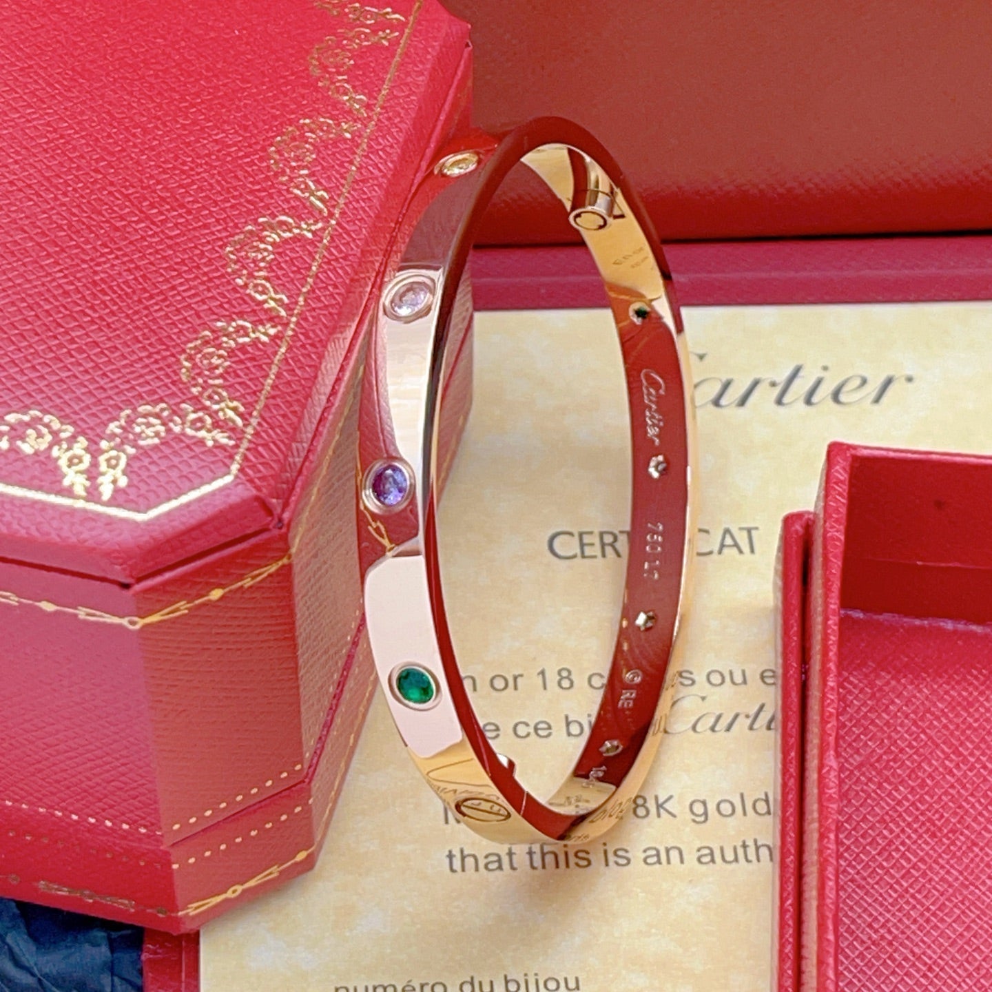 [Polaidi Jewelry]2026 RAINBOW LOVE BRACELET 6.1MM  10 DIAMONDS